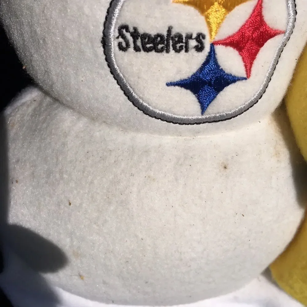 Home front door handmade Pittsburgh Steelers snowman football 🏈wreath 18 inch